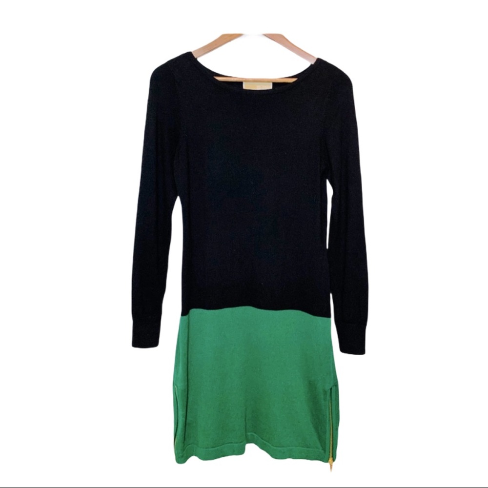 MICHAEL by MK | Color Block w/Gold Sweater Dress